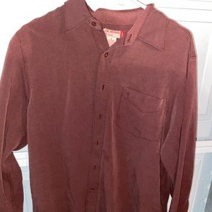 burgundy vintage guess shirt